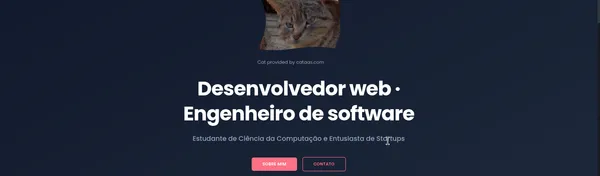 Screenshot do projeto Portfólio de Desenvolvimento